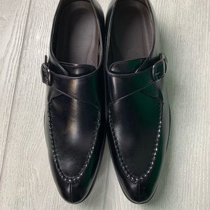 FAUX LEATHER MONK STRRAP SHOES